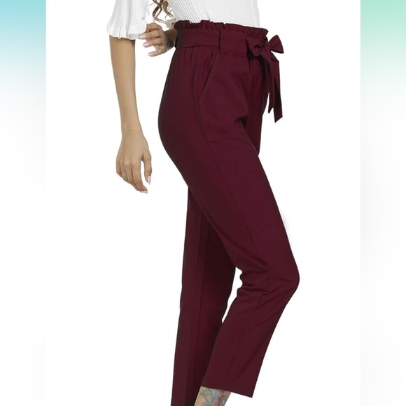 Paperbag pants cropped elastic waist  XS - Picture 2 of 7